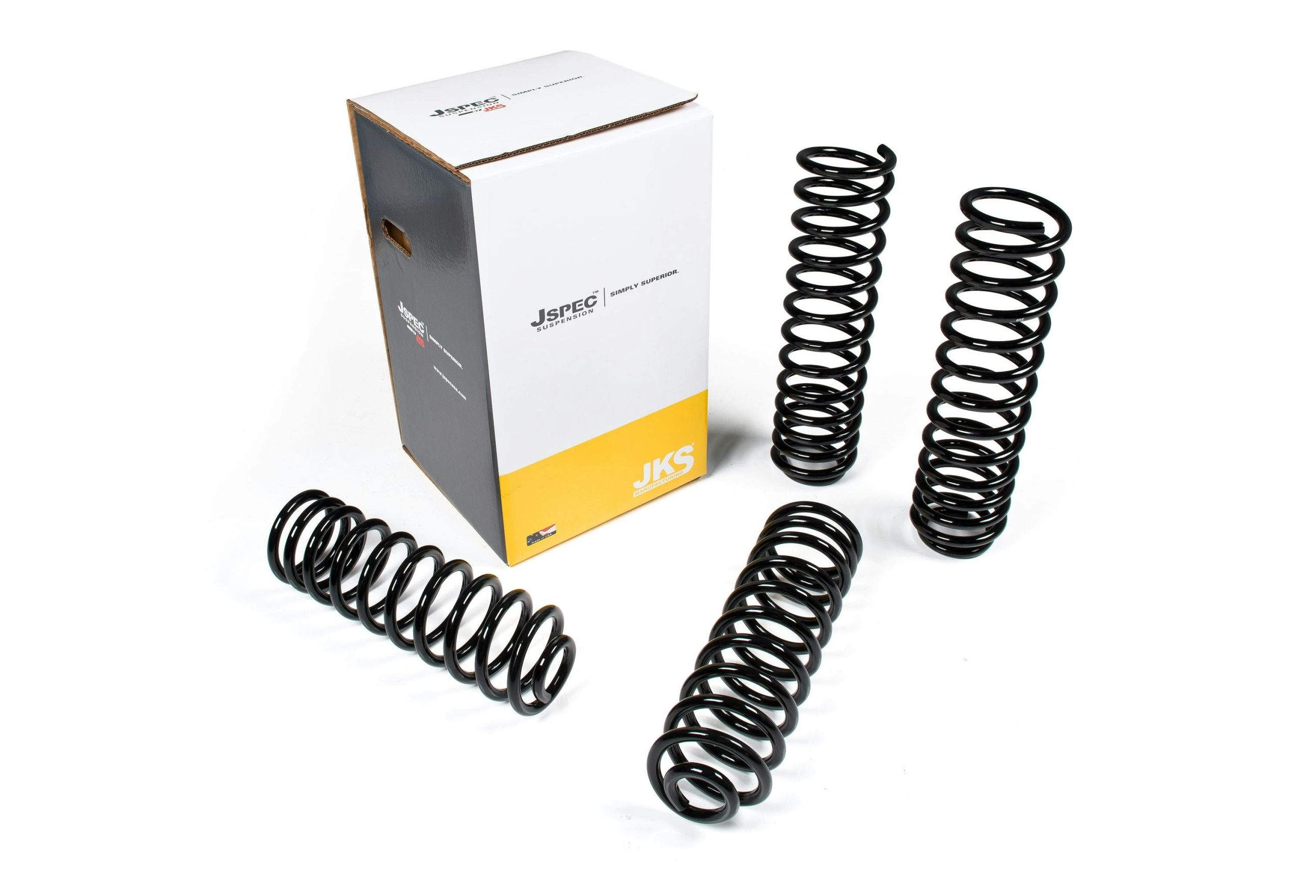 JKS Manufacturing JSPEC2251 Coil Spring Box Kit: 2007-2018 Jeep Wrangler JK - 2Dr - 2.5" Front and Rear Coil