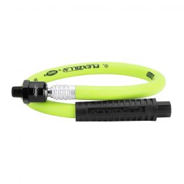 Flexzilla 3/8" x 2' Whip Hose with Ball Swivel, 1/4" NPT - ZillaGreen