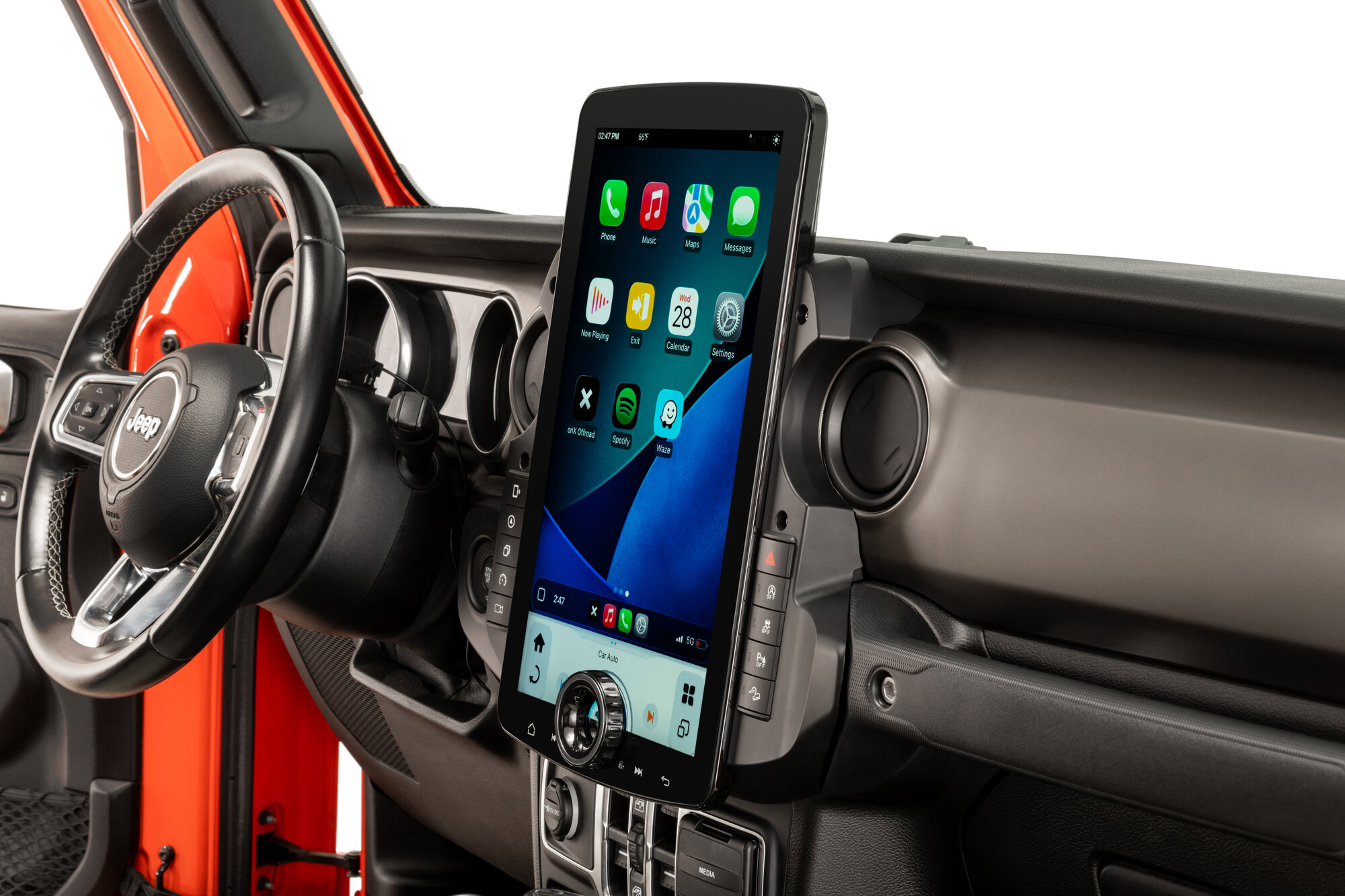 Linkswell XL-JPJL15-6RR-6H XL T-Style 15.6" Mulitmedia System for 18-23 Jeep Wrangler JL & Gladiator JT