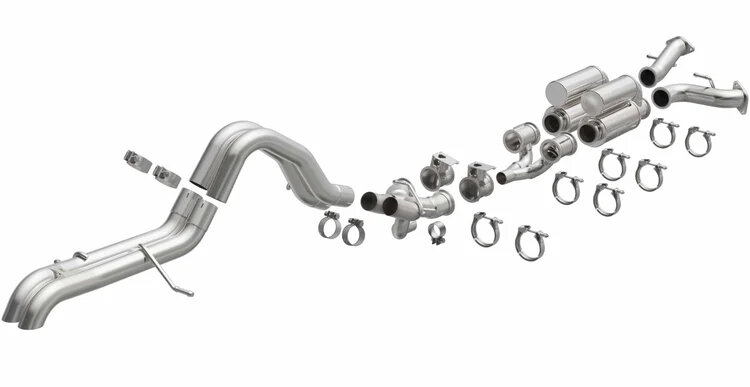 Magnaflow 19619 Overland Series Cat-Back Performance Exhaust System for 22-26 Ford Bronco Raptor with 3.0L
