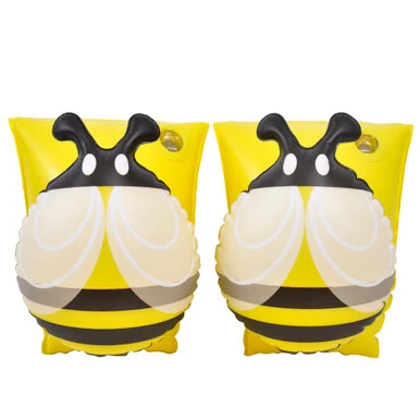 Make a Splash with a Set of 2 Yellow Bee Children’s Arm Floats for Ages 3-6