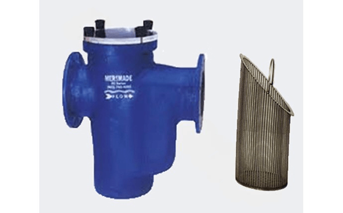 Mer-Made Filter 6X6FO 6″ FO Series Fiberglass Standard Strainer with Stainless Steel Basket