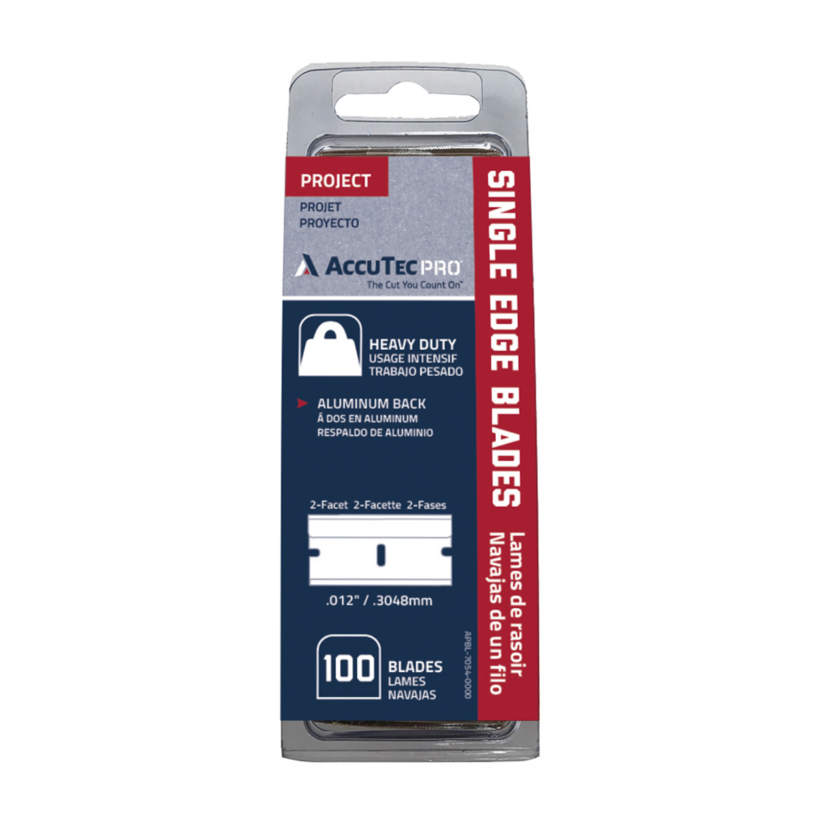 American Safety Razor Proedge .012 Alum Ba Blade APBL-7054-0000