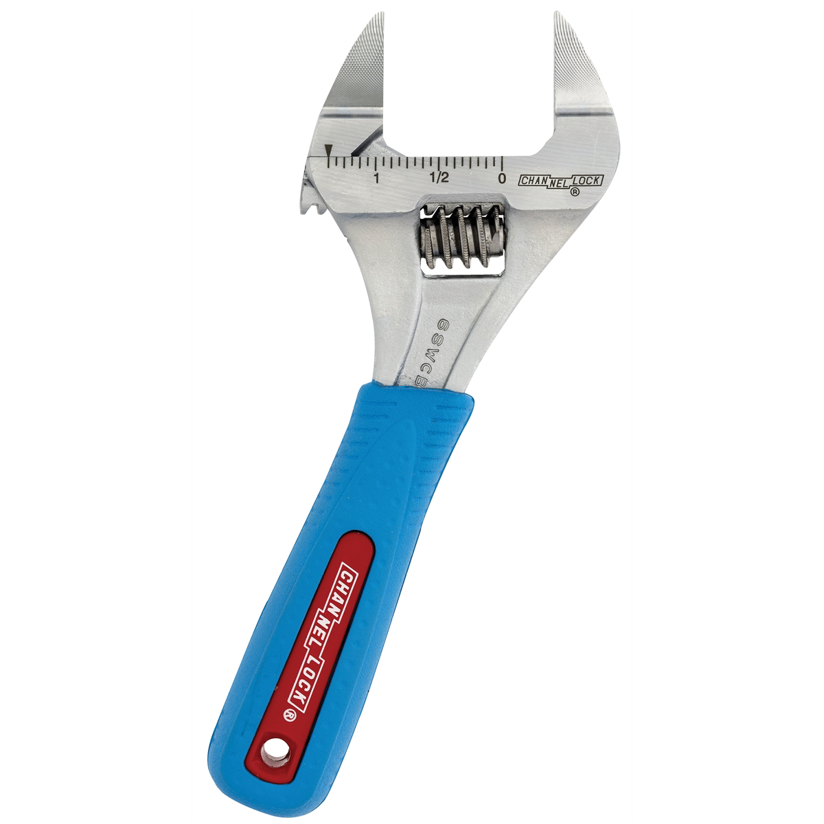 Channellock 6SWCB Wideazz 6 In Adjustable Wrench Code Blue Comfort Grip Ultra-Slim Jaw