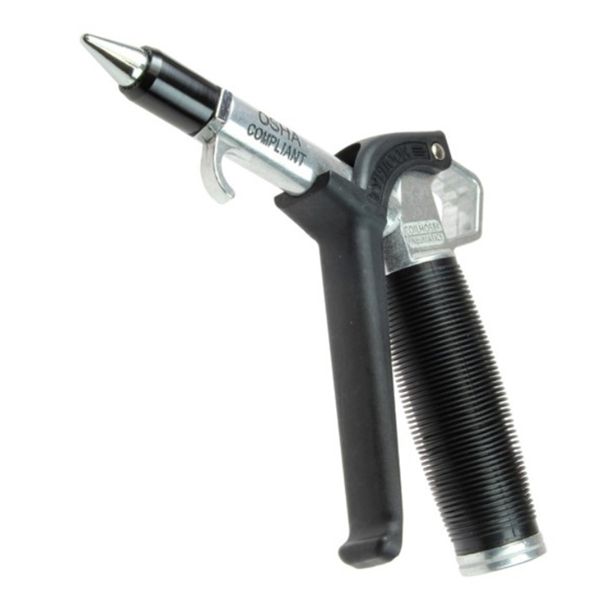 Coil Hose High-Flow Blow Gun TYP-2500CS with 1/4 In Inlet Connection, 2.1 lb Thrust, Die Cast Zinc