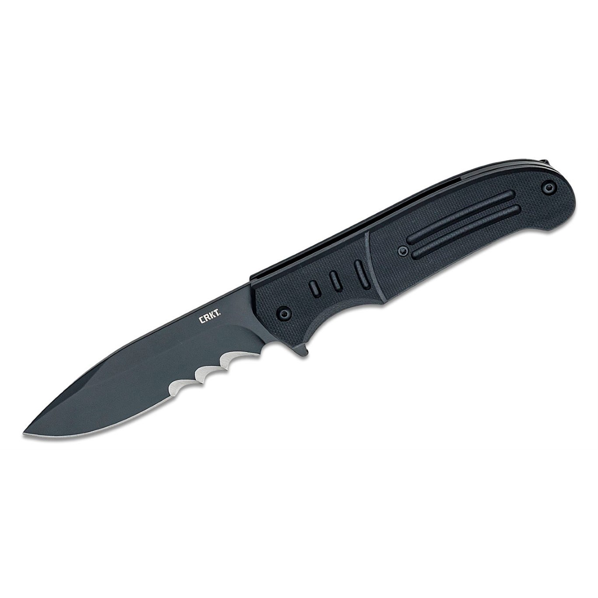 Columbia River Knives Ignitor 8Cr13MoV Oxide Veff Serrations Assisted Folding Knife with Liner Lock