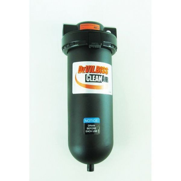 DeVilbiss 13-0041 Clean Air Air Line Filter, 5 micron, 100 cfm