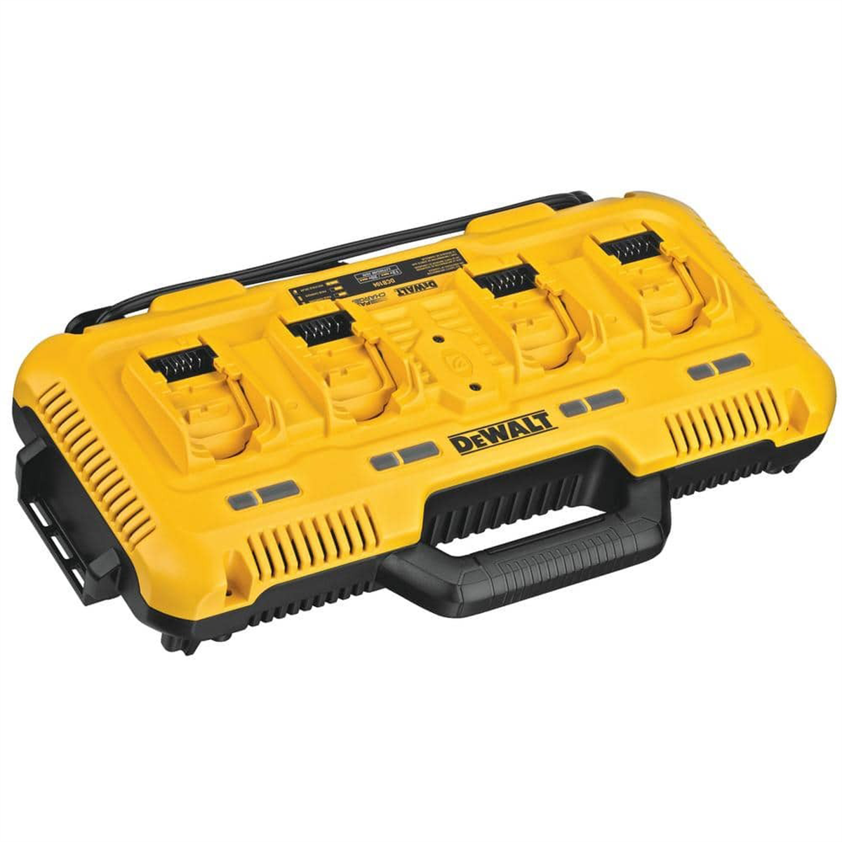 DeWALT DCB104 12V/20V/60V MAX 4-Port Battery Charger delivering 8 Amp