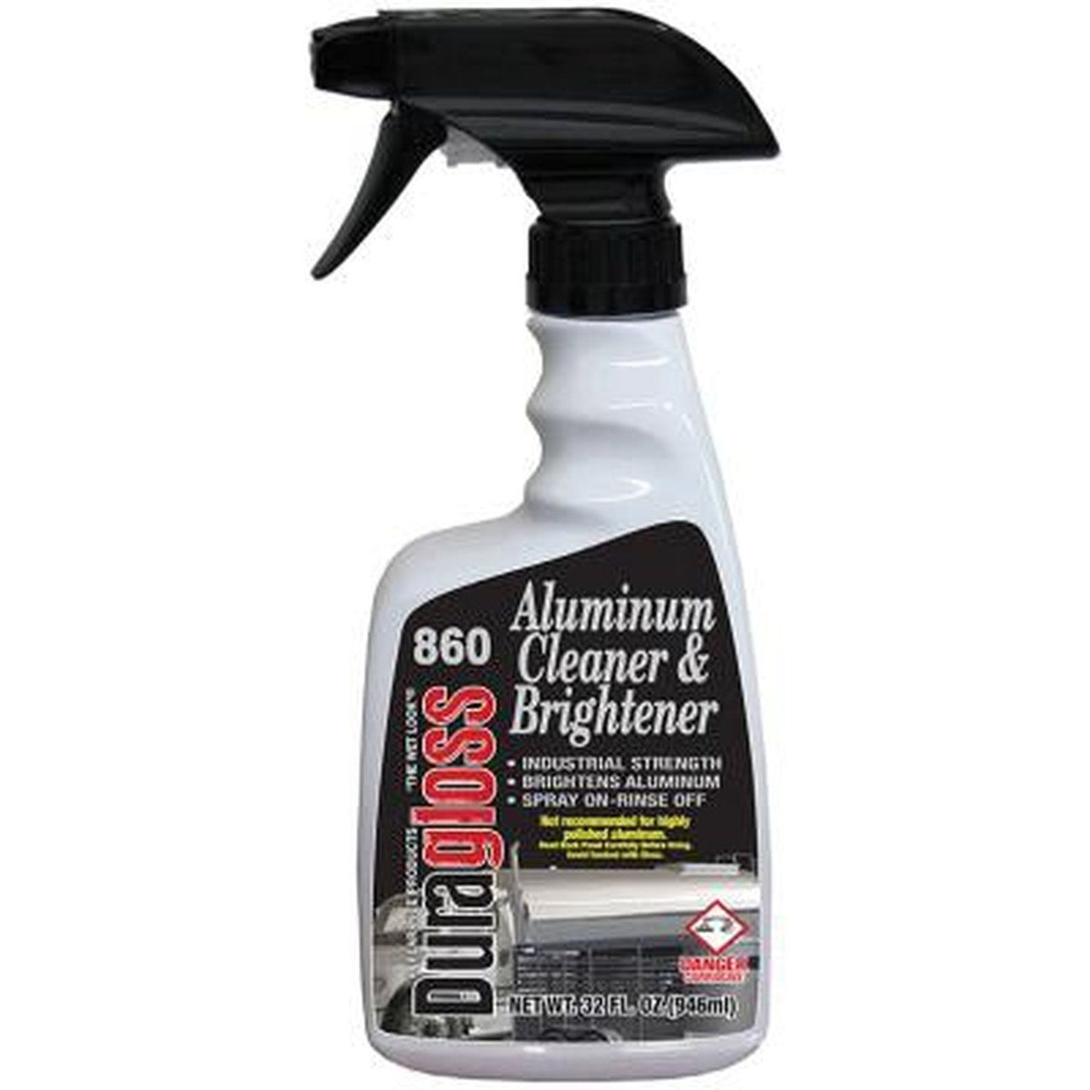 Duragloss HD Aluminum Cleaner & Brightener 860 - 32 Oz Liquid Industrial Strength