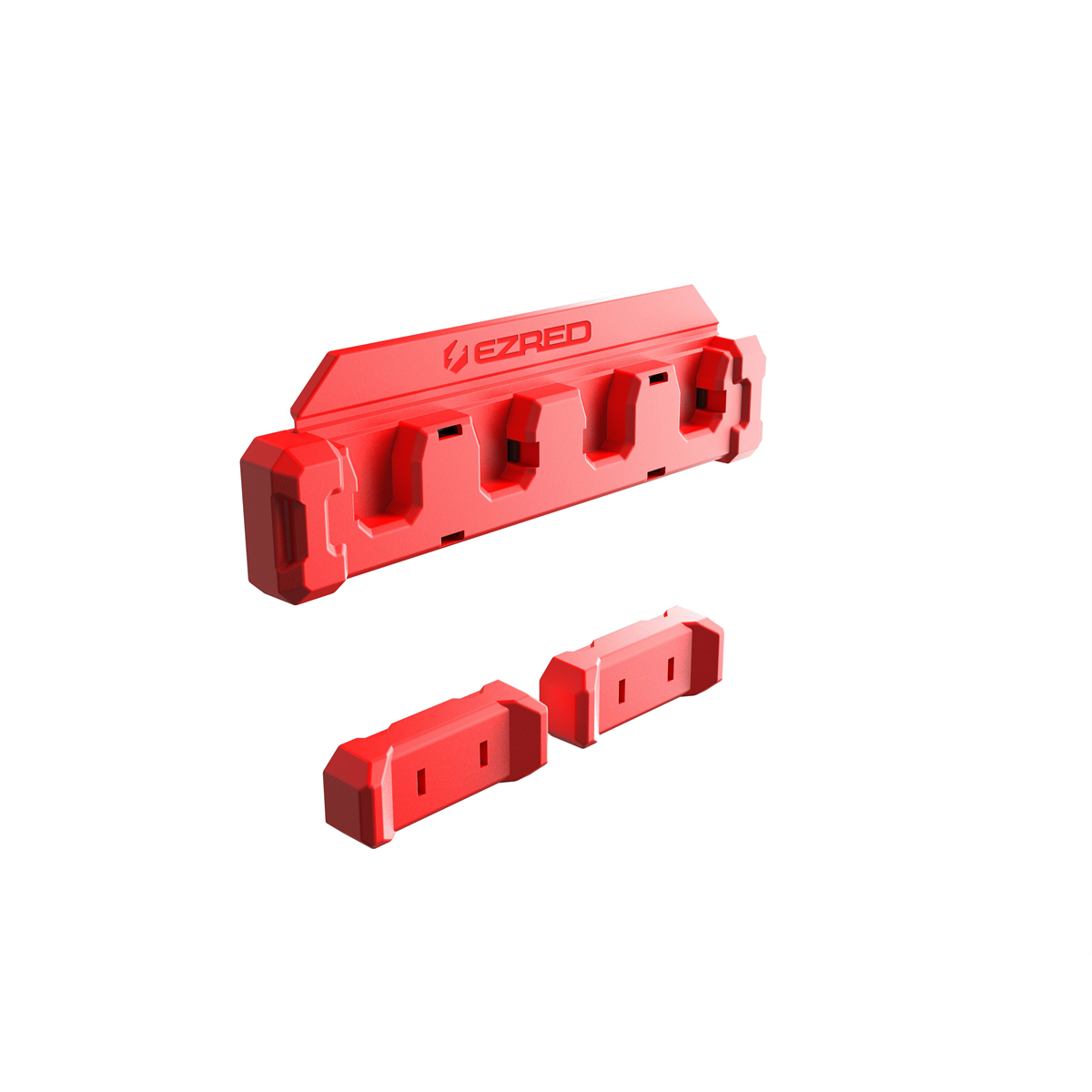 EZ Red EZRH4 Magnetic 4-Slot Ratchet Holder for Easy Tool Access