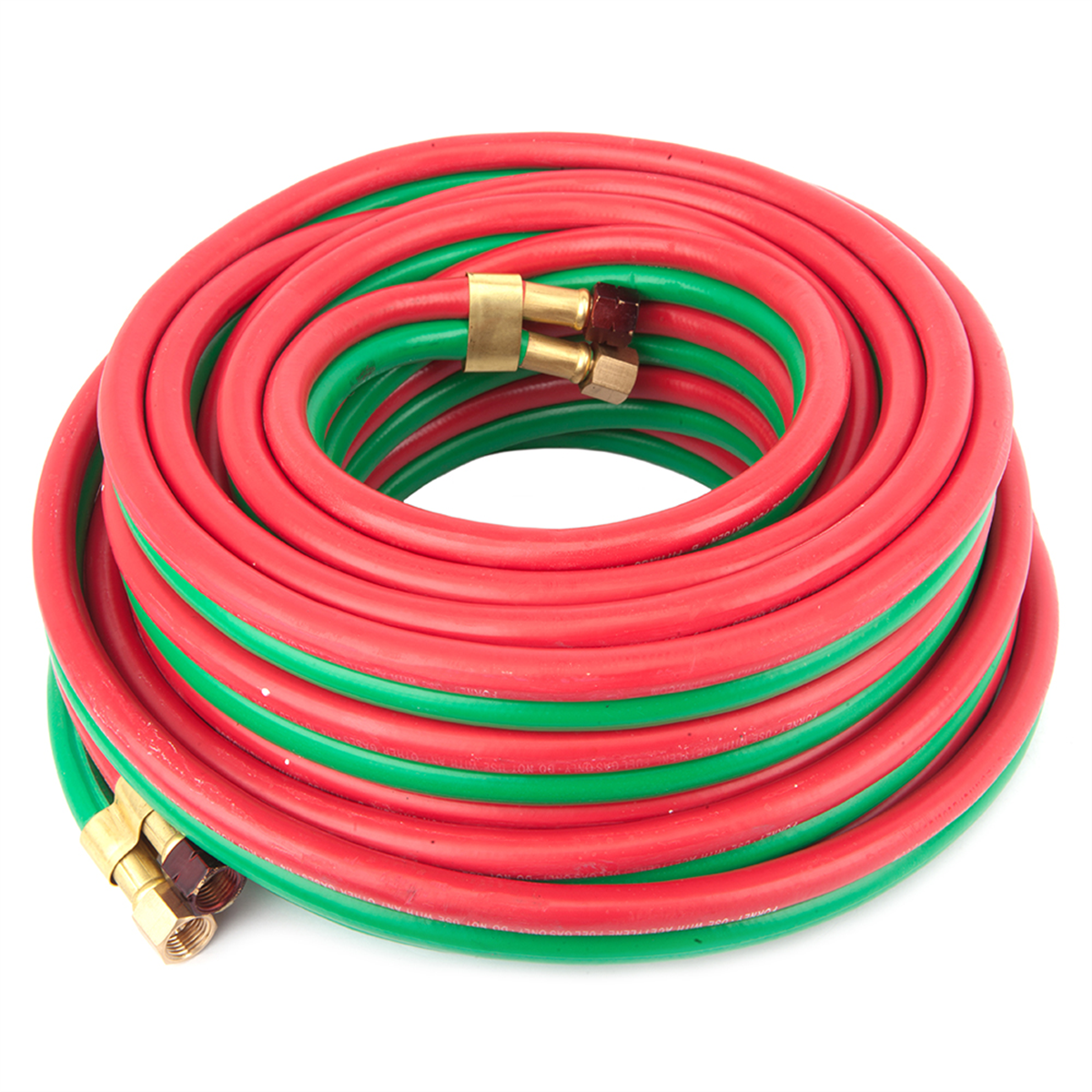 Forney 86146 R-Grade Oxy-Acetylene Hose 1/4 in x 50 ft Red Acetylene Green Oxygen