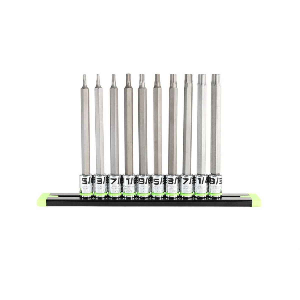 Grip Edge Tools 10-PC 1/4" Long SAE RPT Hex Driver Set HAS10LS