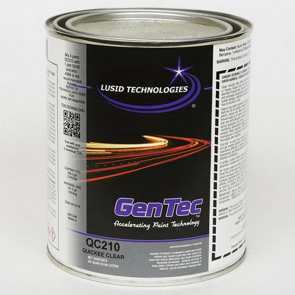 GenTec QC210Q Premium 2.1 VOC Gloss Quickie Clearcoat 1 Quart, 4:1 Mix