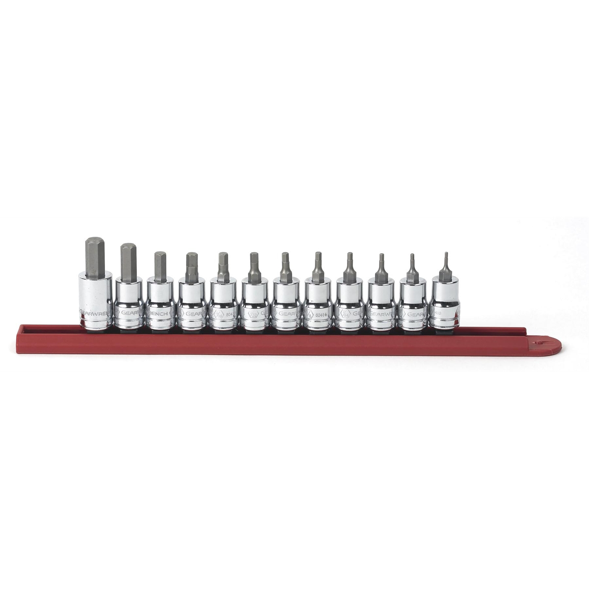 Gearwrench 80581 SAE 3/8" Drive Hex Bit Socket Set, 12 Piece