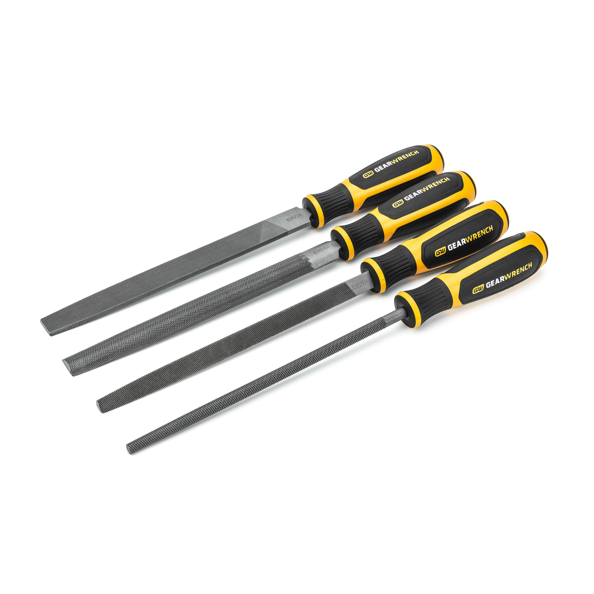 Gearwrench 4-Piece 8-Inch Bastard File Set 82820H with Plastic Tray