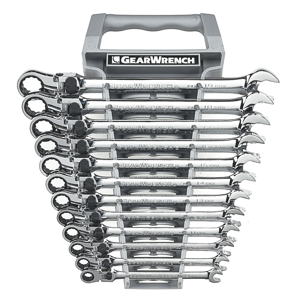 Gearwrench 89073 163-Piece Socket Set, 1/4-, 3/8-, 1/2-Inch Drives, Standard/Mid/Deep SAE-Metric