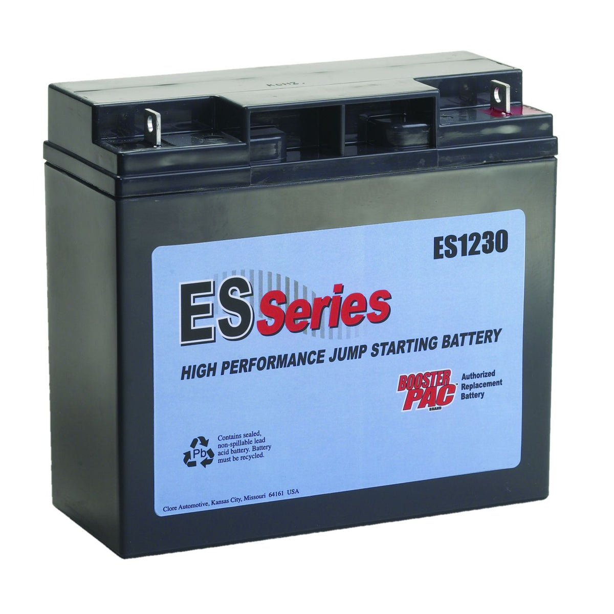 Clore Automotive ES1230 ES Series Replacement Battery for ES2500/ES5000 Jump Starters