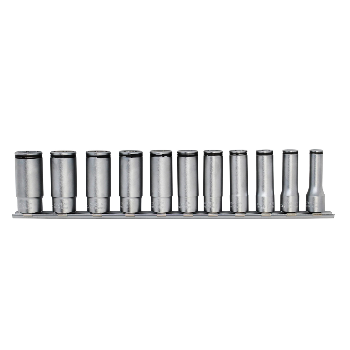KO-KEN Hand Tools Special 3/8 Sq. Dr. Deep NUT GRIP Socket Set 8-19mm - 11 pieces