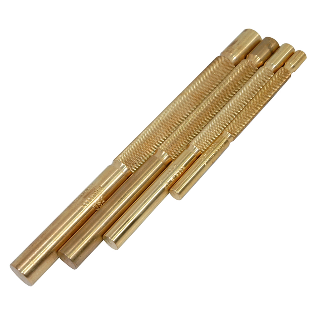 K Tool 4 Piece Brass Punch Set In Vinyl Pouch