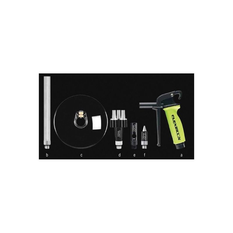 Legacy Flexzilla X3 Blow Gun Kit AG1200FZKIT Modular 6-Piece Set with Variable Flow Trigger and