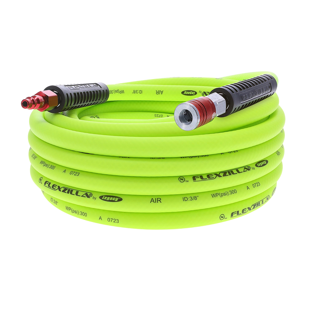 Legacy Flexzilla 3-pc Air Hose Kit 3/8" x 35′ with Red ColorConnex Type D Coupler and Plug - Part