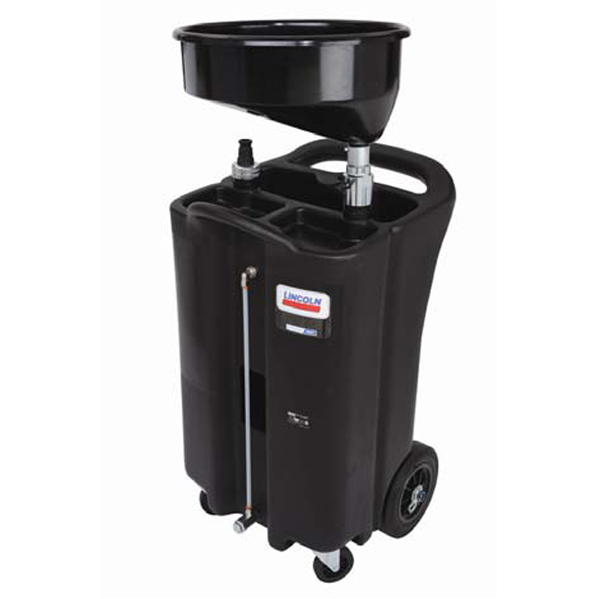 Lincoln Industrial 3626 26 Gallon Black Plastic Fluid Gravity Drain with Removable Metal Filter