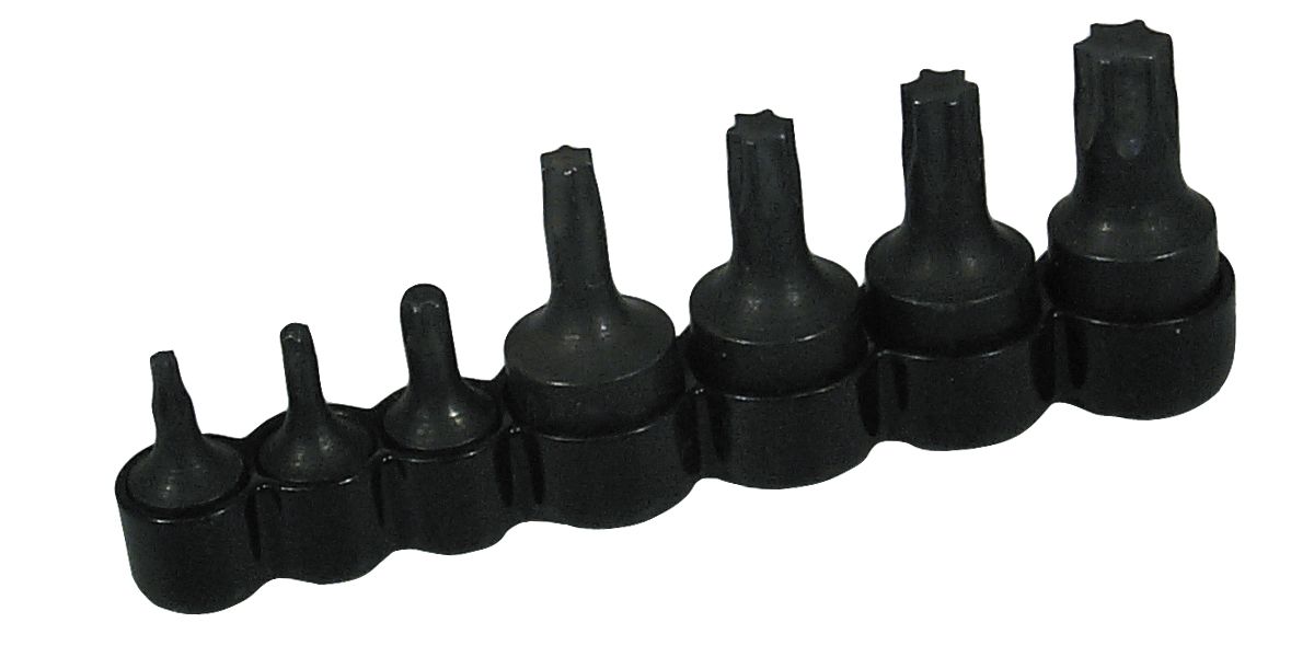 Lisle Torx Drive Bit Set 26550, 9-piece includes T-10 through T-50, 1/4" and 3/8" drive bits