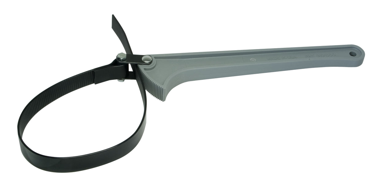 LISLE Strap Wrench 28500 Self‑Tightening 1350 psi Strap, 1‑6‑5/8 in Range, Glass‑Filled