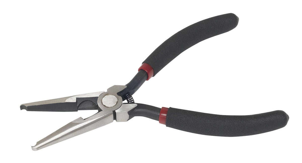 LISLE Plastic Clip Removal Pliers 42810 with Integrated Spring and Built-in Cutter