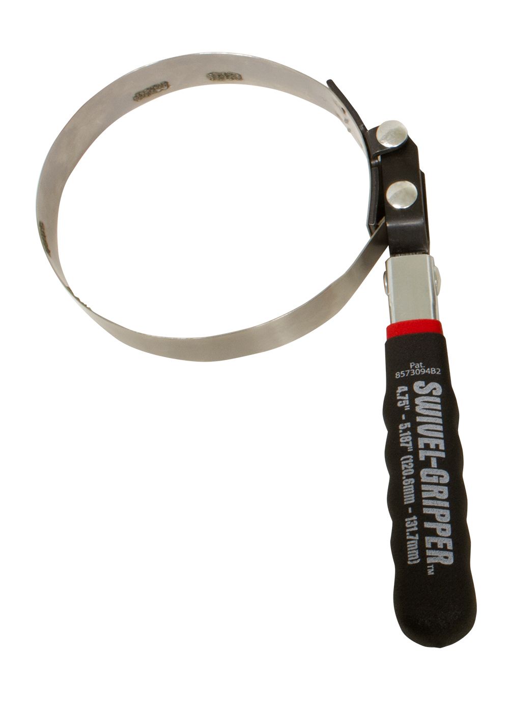 Lisle 5" Tractor Swivel Gripper - Part 57060 - Stainless Steel Band with Textured Coating and Steel