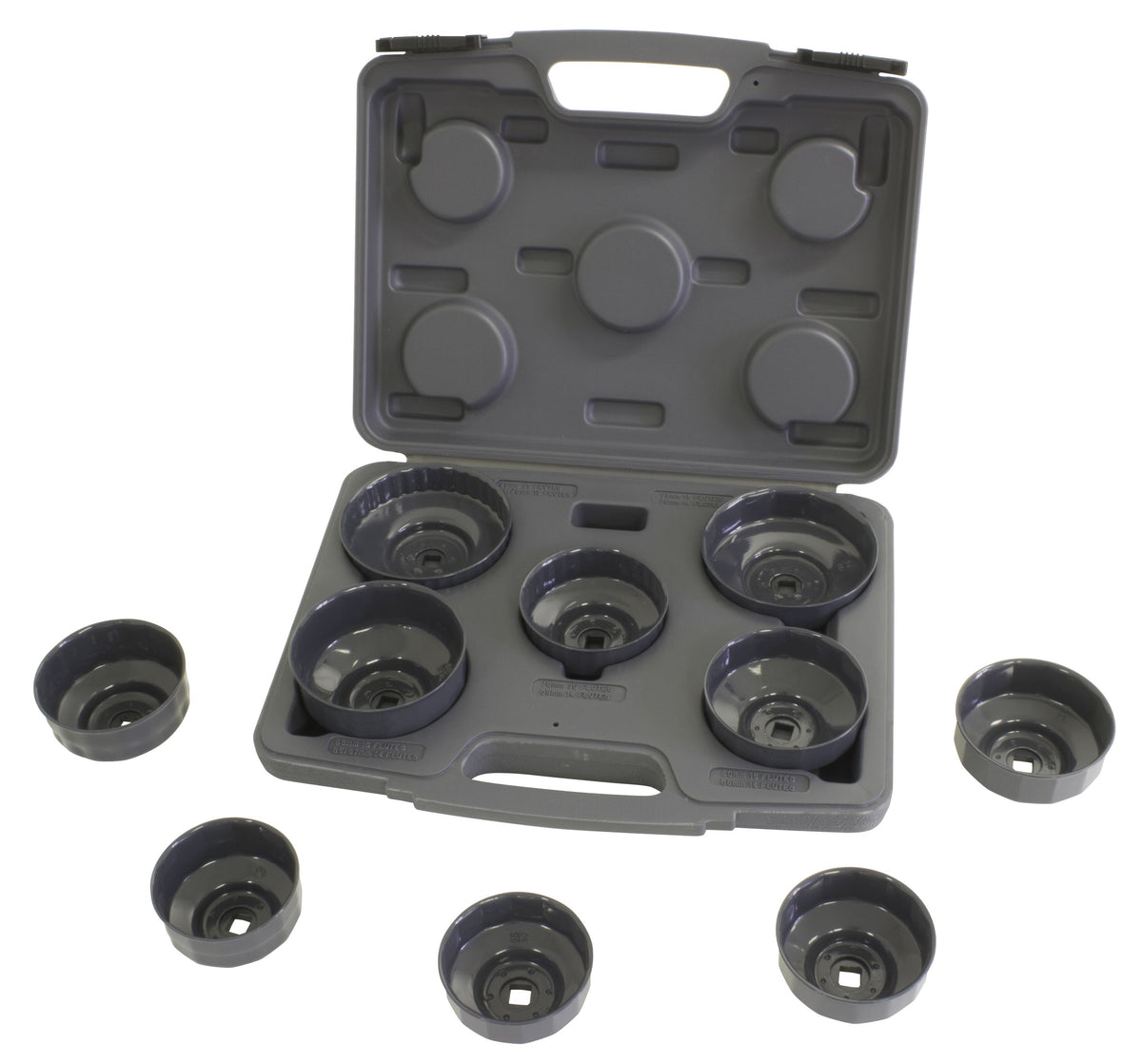LISLE 10Pc Hd End Cap Filter Wrench 61450 3/8in