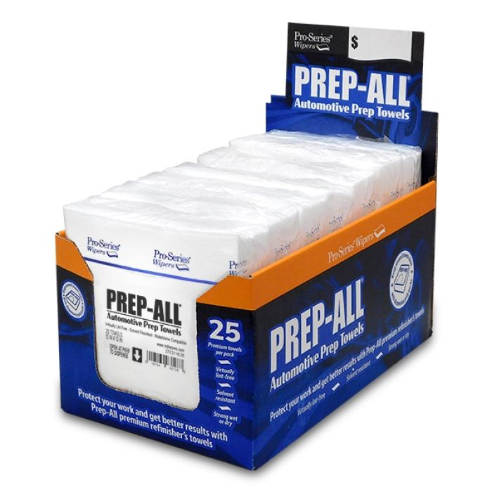MDI 93126 Prep-All Automotive Prep Towels, 25-count Countertop Display Kit
