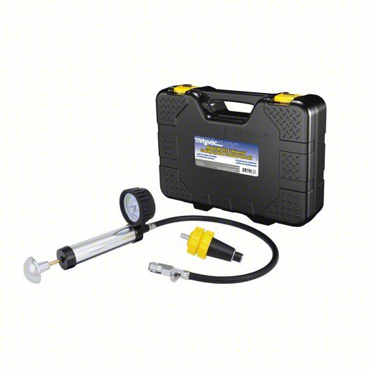 Mighty VAC Cooling System Pressure Test Kit MV4560 Includes Four Test Adapters, Dual-Function Cap