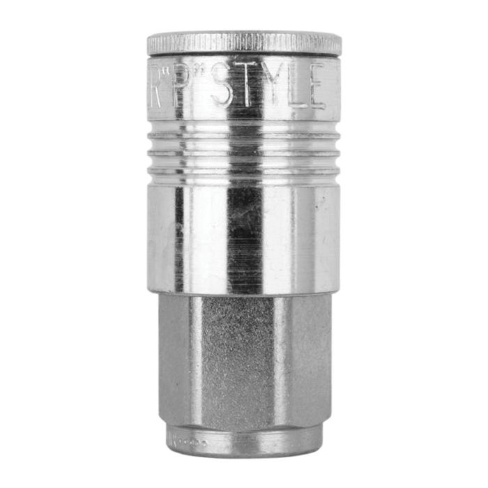 Milton 1805 P-Style Coupler 3/8 in FNPT Steel, 68 scfm Flow, 8 Locking Balls
