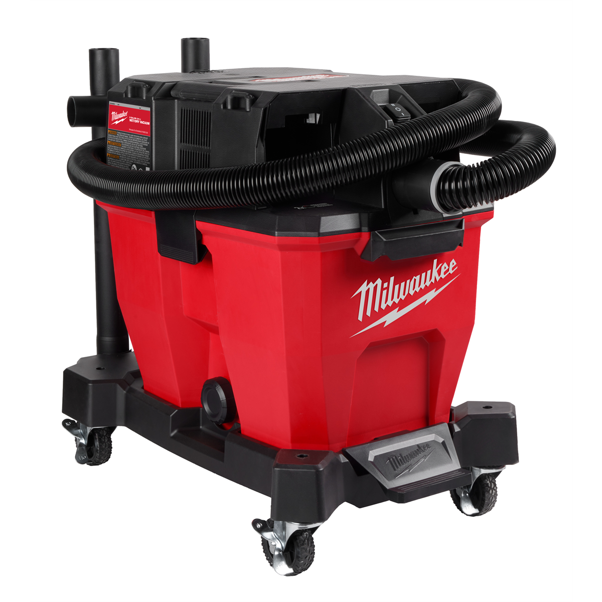 Milwaukee Tools M18 FUEL 9-Gallon Wet/Dry Vacuum 0920-20 with Two HD12.0 Batteries and Large