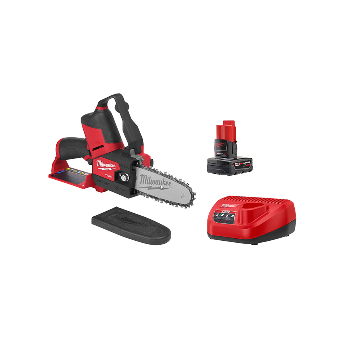Milwaukee Tools M12 Fuel Hatchet 6" Pruning Saw Kit 2527-21 with Battery, Charger and Oregon Bar
