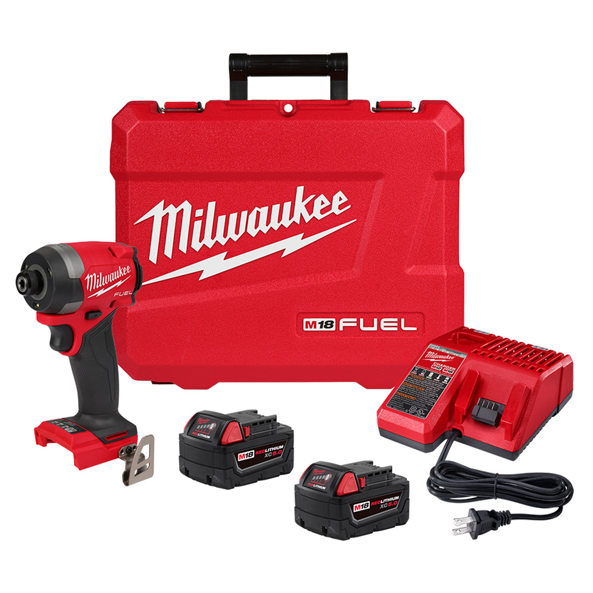 Milwaukee M18 Fuel 1/4" Hex Impact Driver Kit 2953-22, high-speed cordless driver