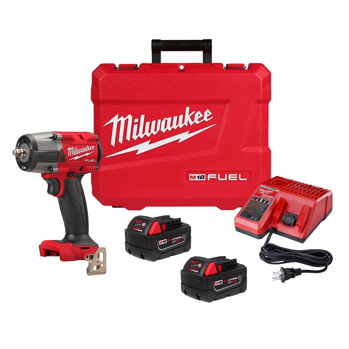 Milwaukee M18 Fuel 3/8" Mid-Torque Impact Wrench Kit 2960-22R, compact high-torque tool