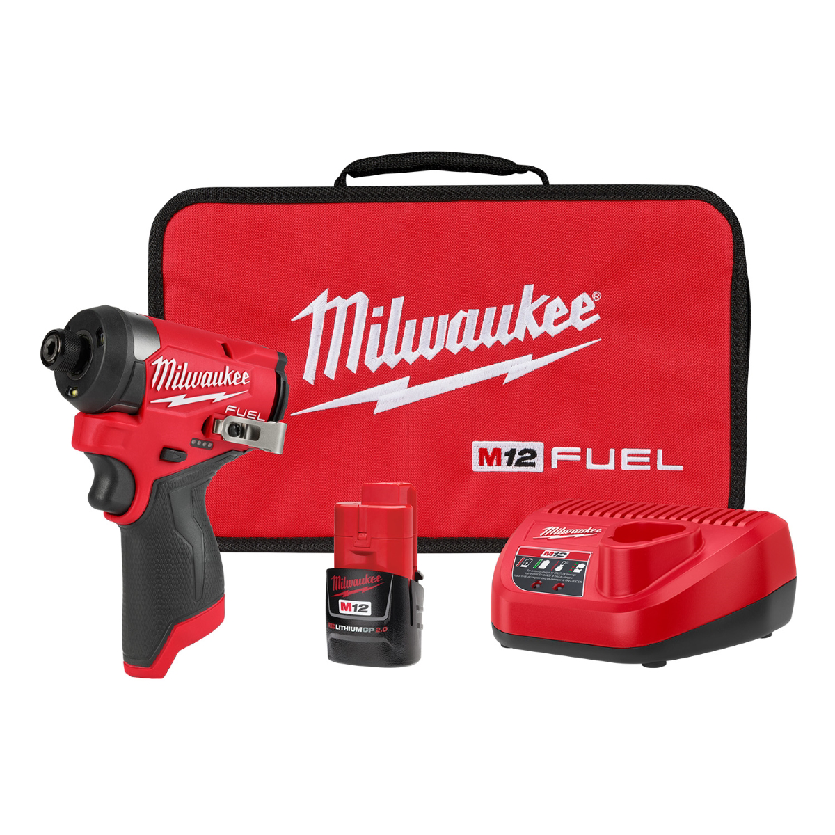 Milwaukee Tools 1/4" Hex Impact Driver Kit 3453-21 Includes battery compatible M12 system