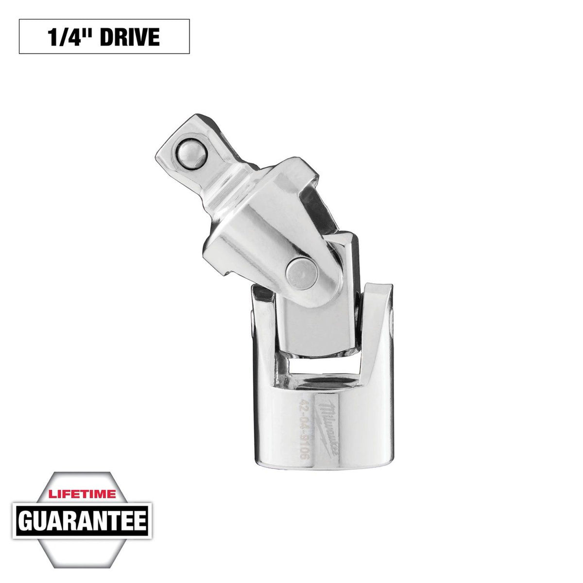 Milwaukee Tools 1/4" Drive Universal Joint 42-04-9106 Wobble Design Up to 11° Movement