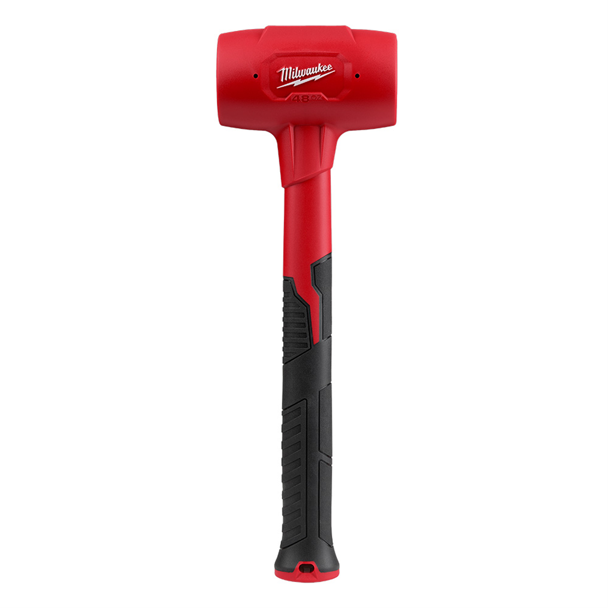 Milwaukee Tools 48Oz Dead Blow Hammer 48-22-9151 with steel reinforced handle and anti-slip grip