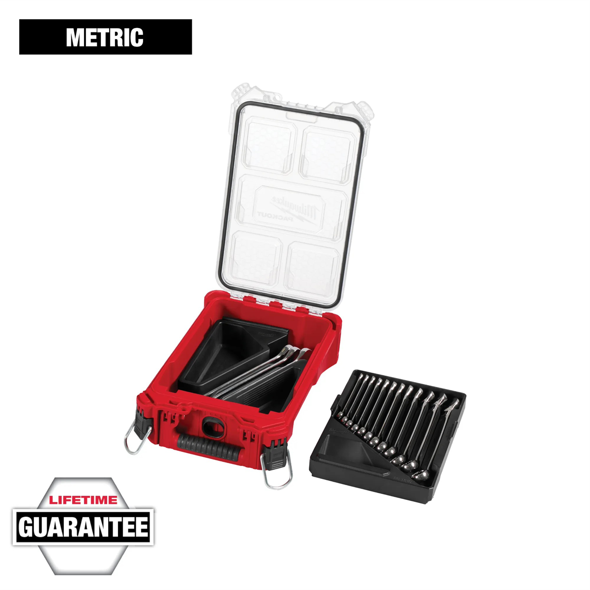 Milwaukee Tools 15pc Metric Combination Wrench Set 48-22-9483 with PACKOUT organizer, 25% more