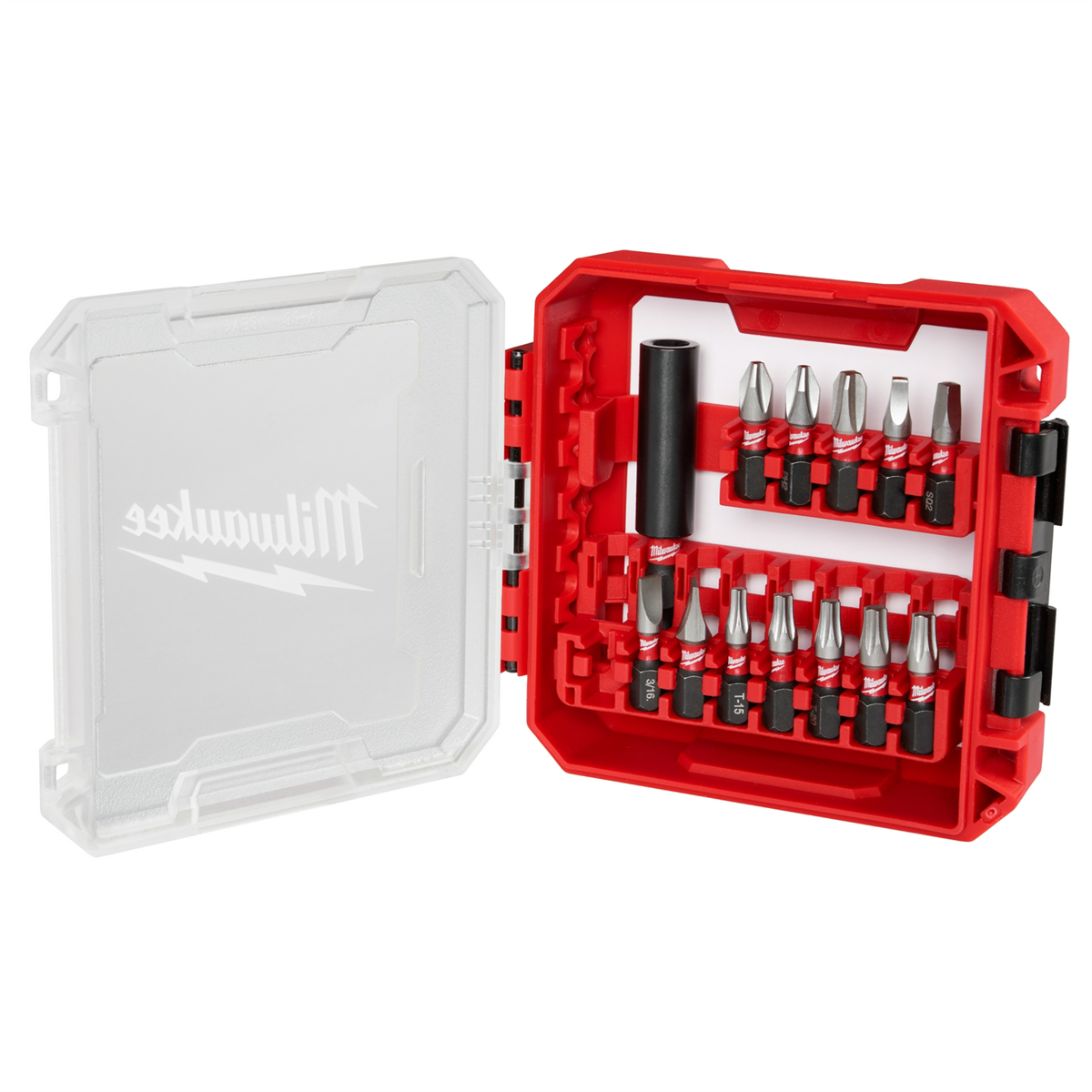 Milwaukee Tools SHOCKWAVE Impact Duty 13PC Driver Bit Set 48-32-4035 Wear Guard Tip, Shock Zone