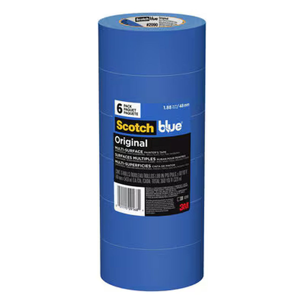 3M Scotchblue 2090 Series 051115-09168 Original Multi-Surface Masking Tape, 5.4 Mi