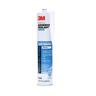 3M 06500 Marine Adhesive Sealant 5200 Series 1-Component Medium Paste White 0.1 gal Cartridge