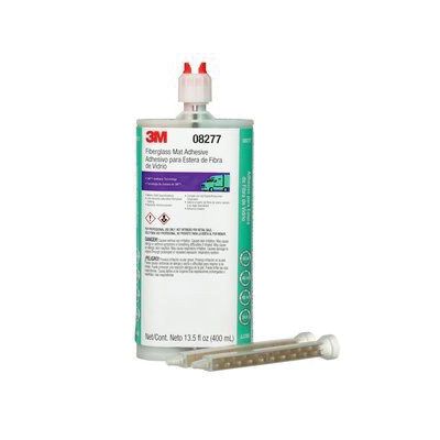 3M 8277 Fiberglass Matting Adhesive 2-Part 400 mL Dual Cartridge White/Dark Green