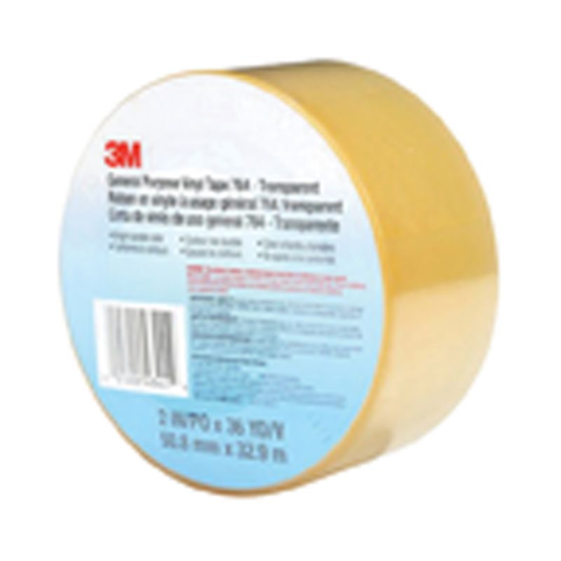 3M 43441 Vinyl Tape 764 Transparent 36 yd x 2 in
