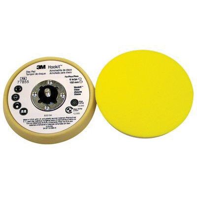 3M Low Profile Finishing Pad 77855 5 in Beige/Yellow