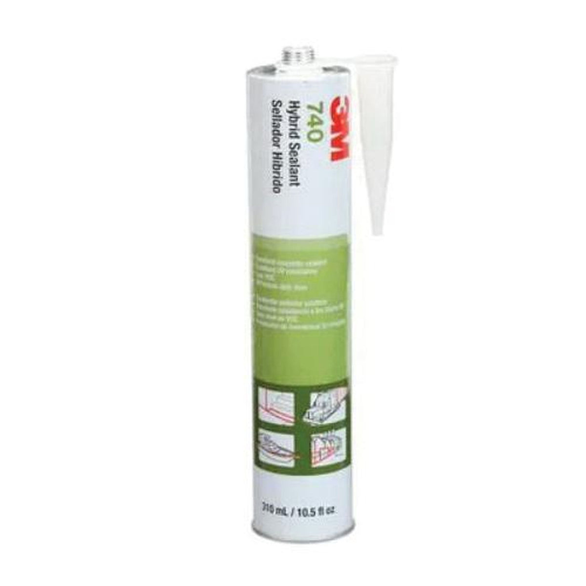 3M Adhesive Sealant 740 UV 62812 White 290 mL cartridge, UV-resistant SMP sealant for durable