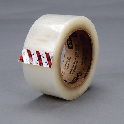 Scotch 15873 Box Sealing Tape, Clear, 100 m x 48 mm, Polypropylene Film for Industrial Packaging